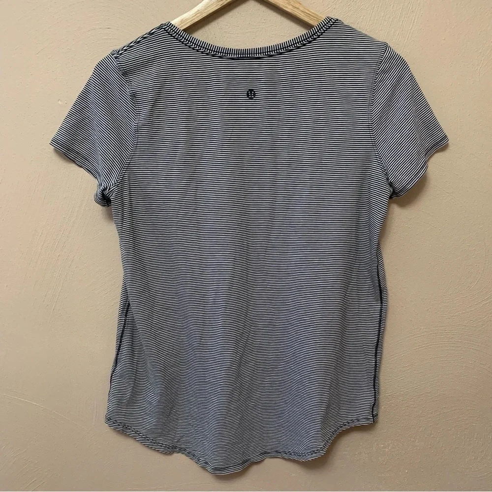Lululemon Love Crew III Wee Stripe Black White Medium